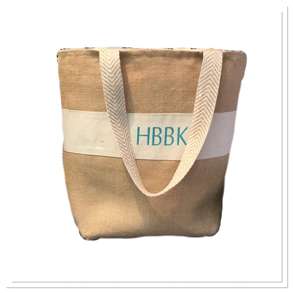 The Nantucket Tote Natural with Teal